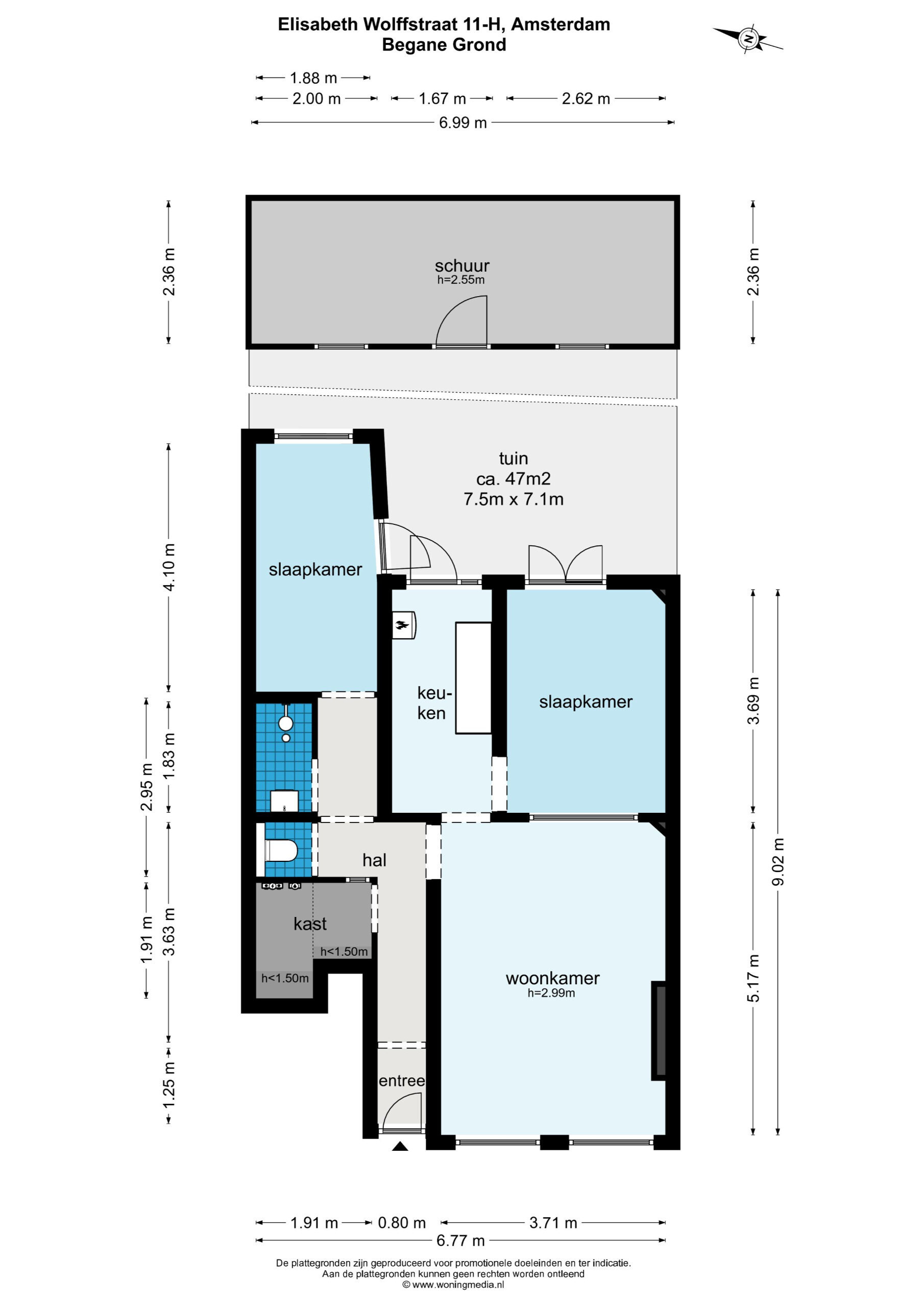 free-sector-houses for rent on Elisabeth Wolffstraat 11 H