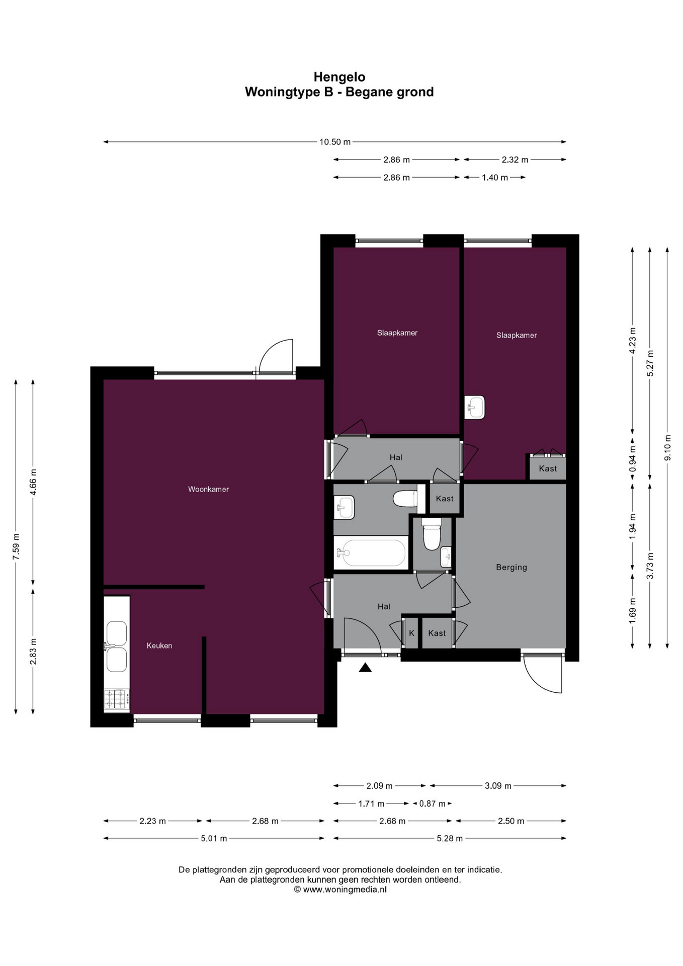 private-rentals for rent on Fien de la Marstraat 42