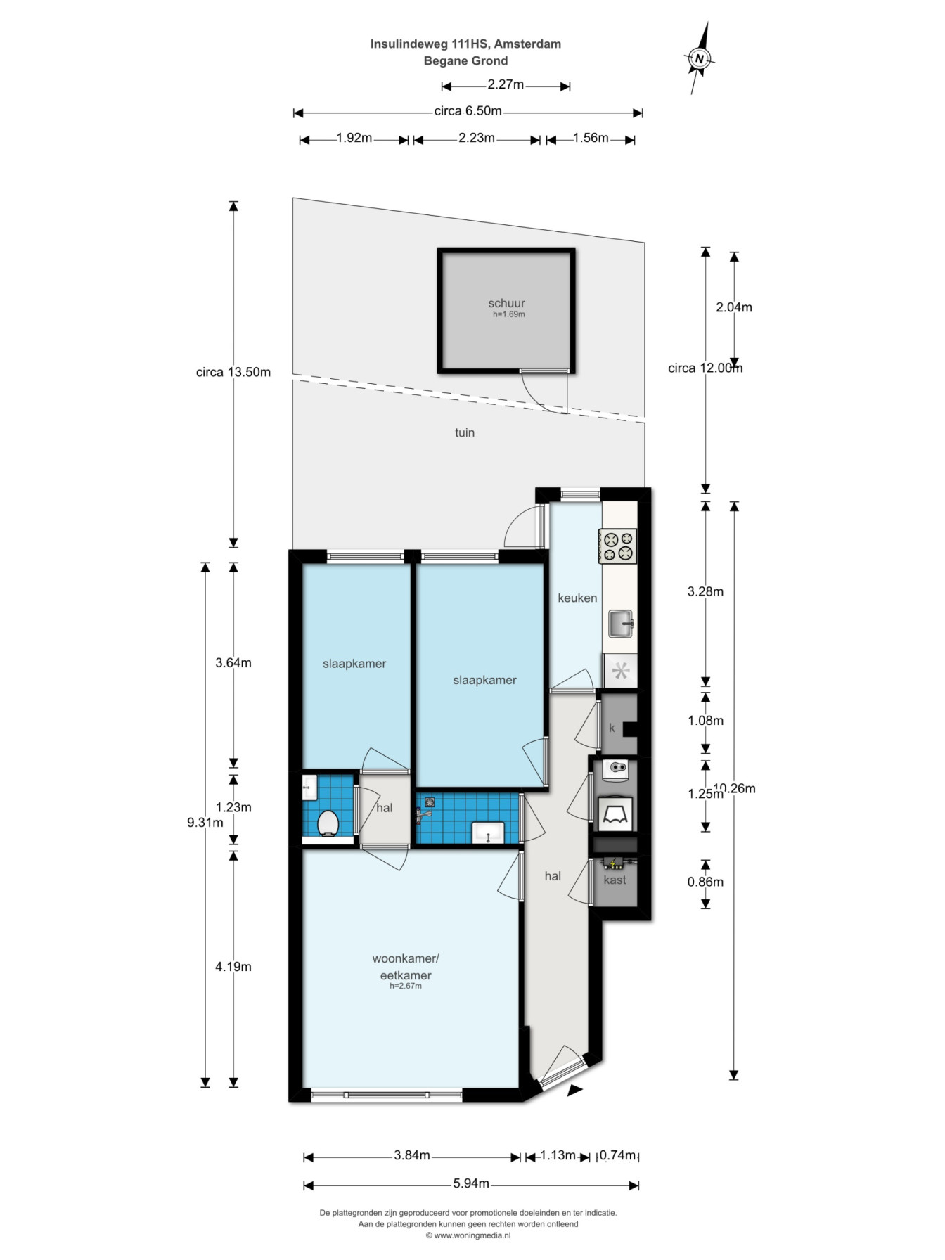 Appartement te huur: Insulindeweg 111H, Amsterdam